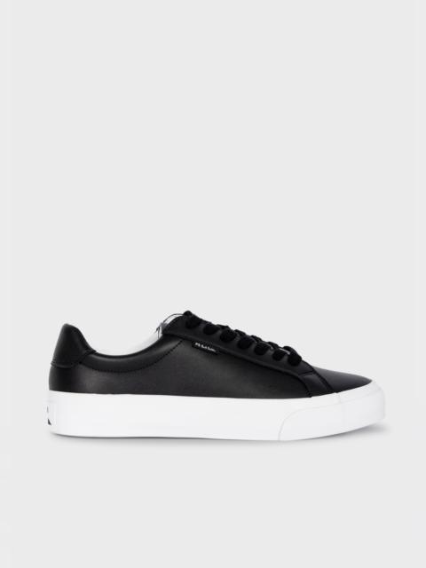 Black Leather 'Amos' Trainers