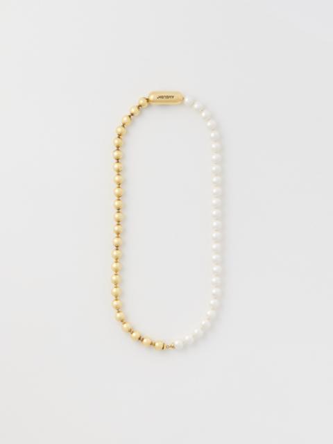 PEARL BALL CHAIN MIX NECKLACE