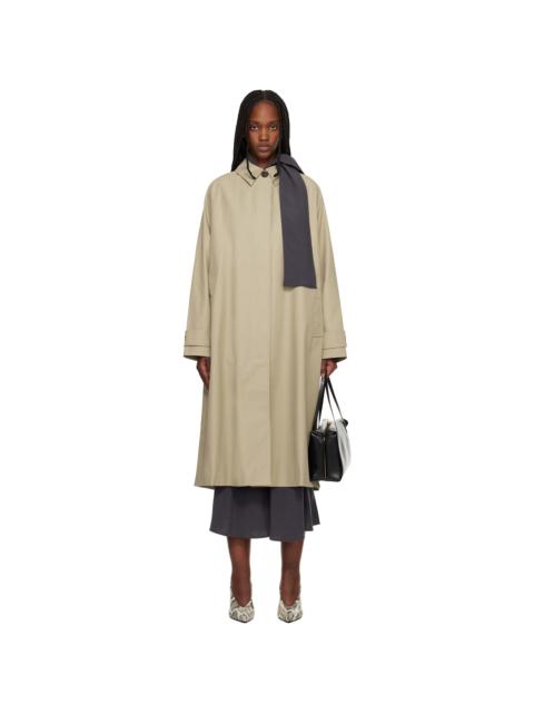 Beige Holin Technical Cotton Trench Coat