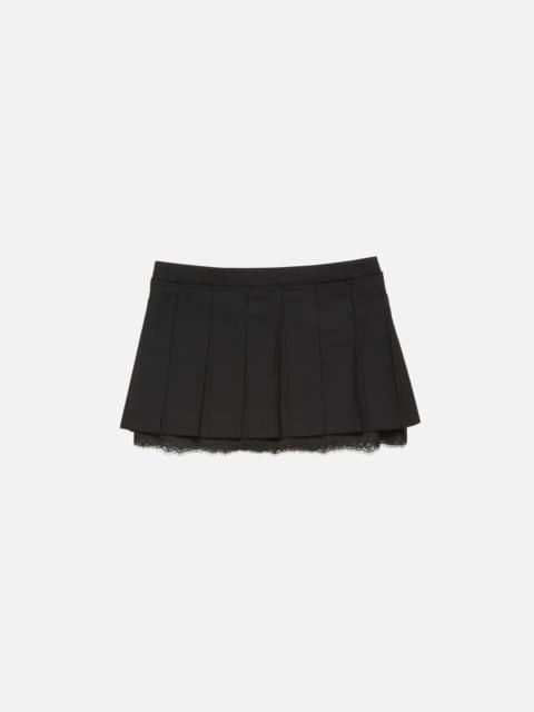 Mini pleated skirt - Black