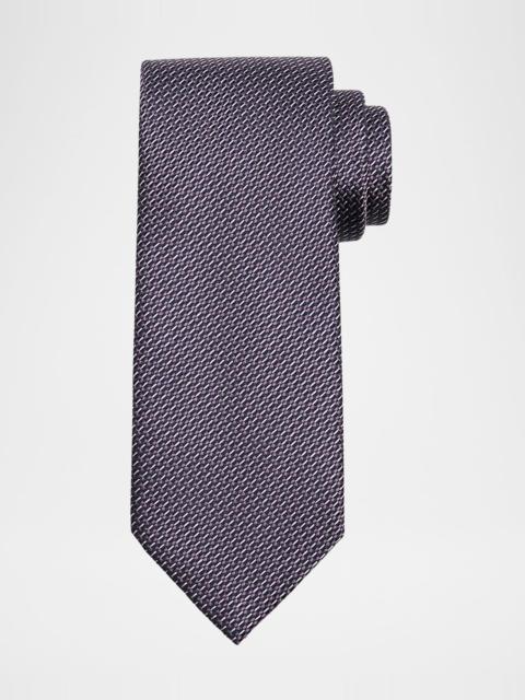 Men's Micro-Woven Silk Tie