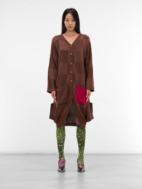 Square Knit Cardigan Dress