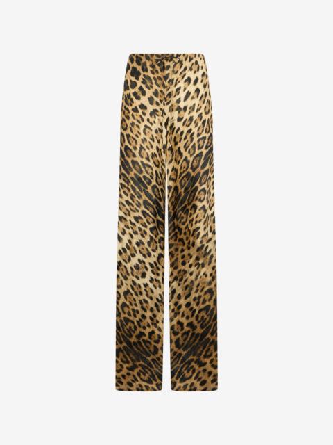 Leopard Print Palazzo Pants
