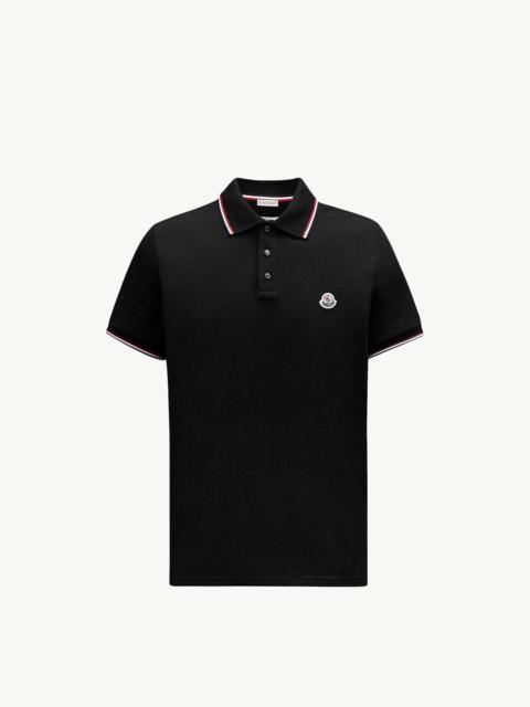 Tricolor-Trimmed Cotton Piquet Polo Shirt