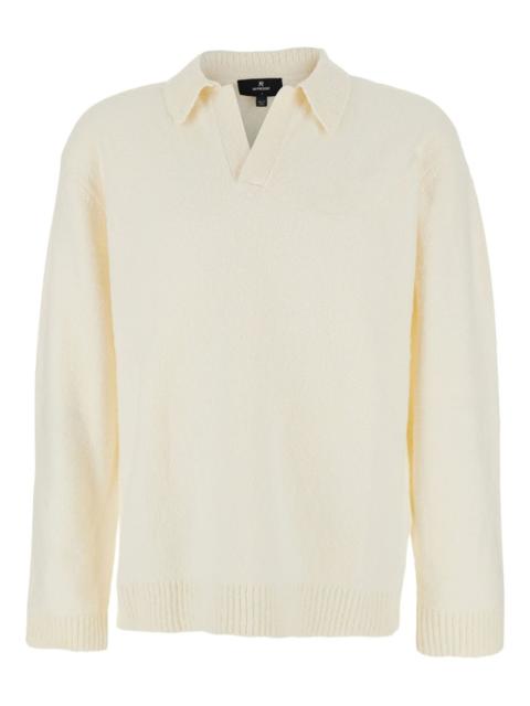 knitted polo sweater