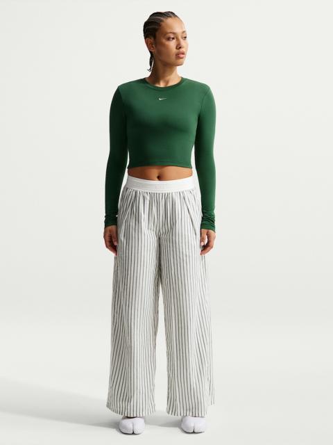 Nike Sportswear Chill Poplin Women's Loose Mid-Rise Woven Striped Pants