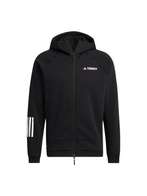 adidas Terrex Knit Fz Hooded Jacket 'Olive Green' HM9712