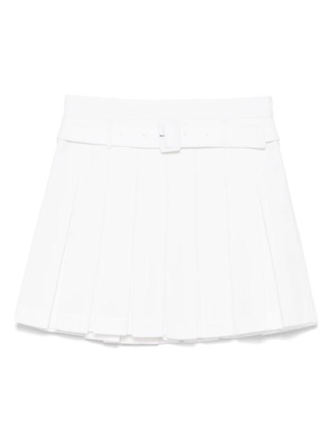 pleated mini skirt