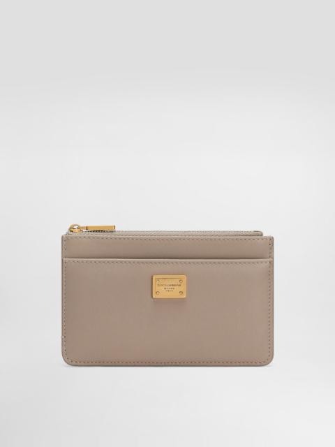 Plongé calfskin card holder