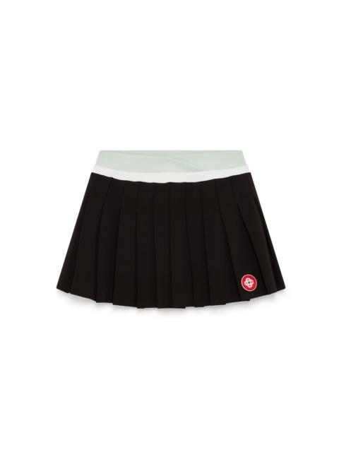 Scuba Pleated Mini Skirt