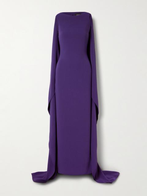 Kaila Cape-effect Crepe Gown