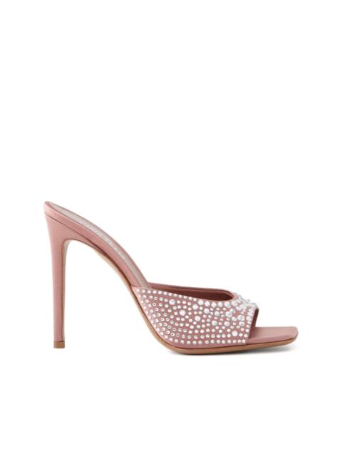 105mm Holly crystal-embellished sandals