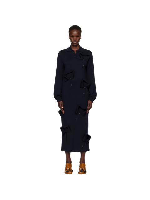 Navy Multi Collar Maxi Dress