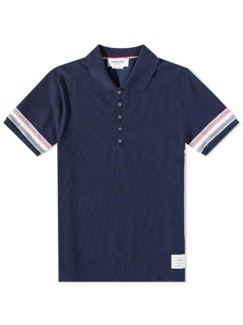 Thom Browne Textured Cotton Polo Shirt