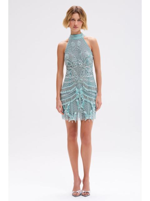 BUTTERFLY EMBROIDERY MINI DRESS