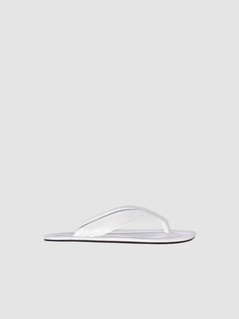 Dasha Burrata Creased Calf Leather Flip-Flop Sandal