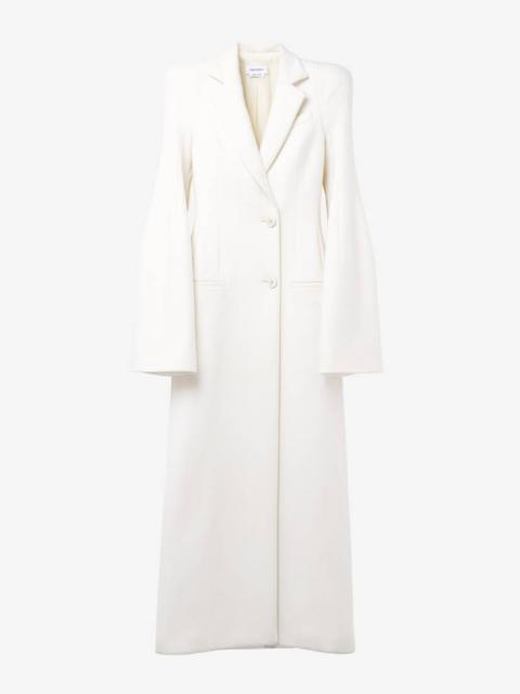 Moulded Shoulder Double-breasted Coat