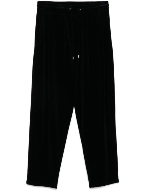 Chenille drawstring trousers