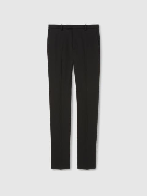 Dry crêpe wool pant