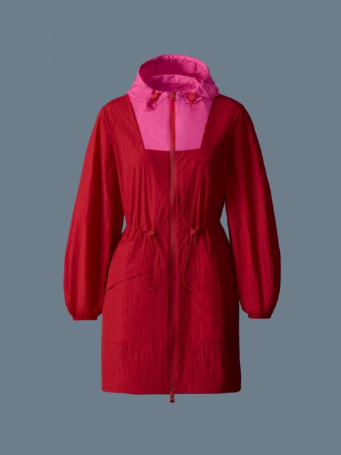 ALYSTER Packable Long rain Jacket