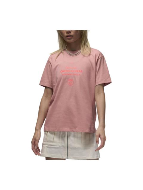 (WMNS) Air Jordan Paris Saint-Germain T-Shirt Asia Sizing 'Rust Pink' FV7749-612