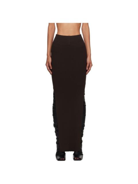Brown Concordians Sacriskirt Midi Skirt
