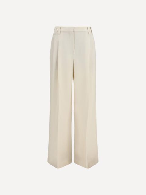 Wide Pants in fluid twill