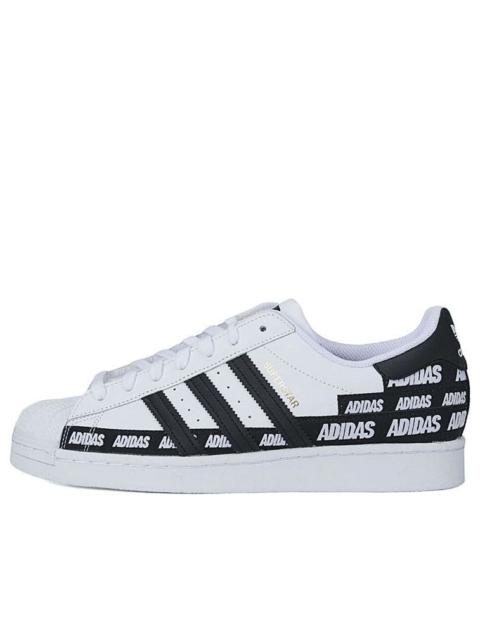 adidas Superstar 'Wordmark Heel Stripe - White Black' FX5558