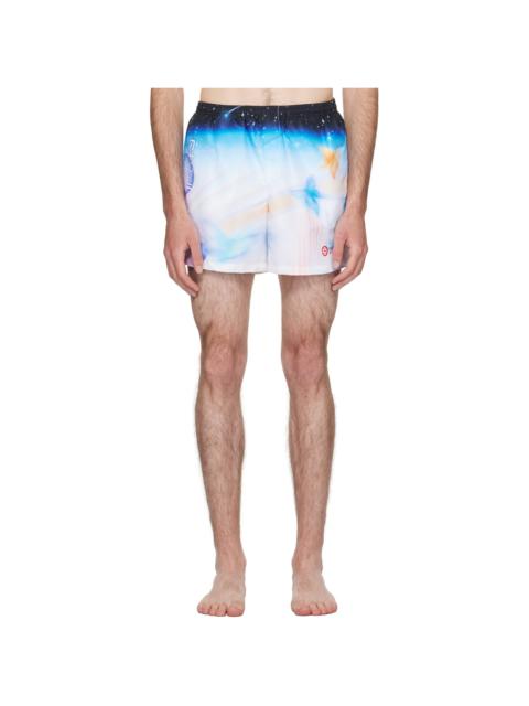 Multicolor Printed Swim Shorts