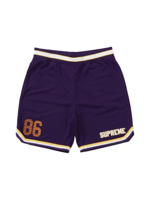 Supreme Faux Croc Basketball Short Purple