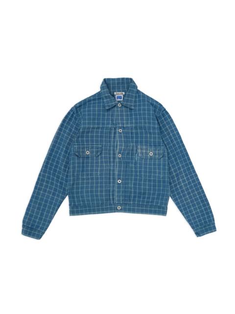 Tuesday Jacket - Indigo Mud Check (Blue in Green Exclusive)