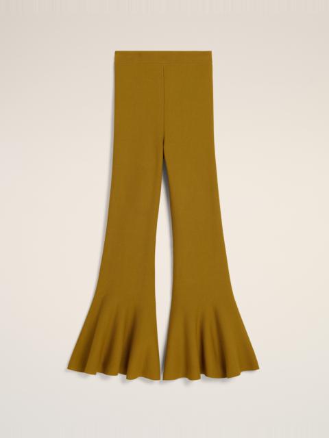 MUSTARD GODET SHORT TROUSERS