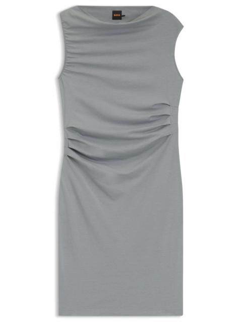 DRESS WITH ASYMMETRIC NECKLINE