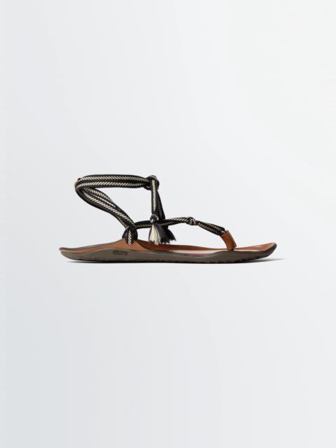 VIBRAM SANDALS IN LEATHER