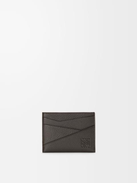 Puzzle plain cardholder in supple grained calfskin