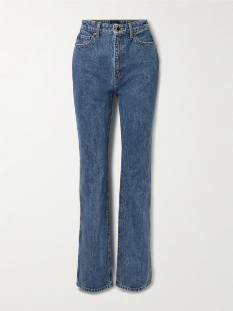 Danielle high-rise slim-leg jeans Blue