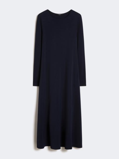 Long viscose jersey dress - NAVY