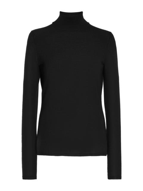 May Turtleneck in Black Cashmere Wool