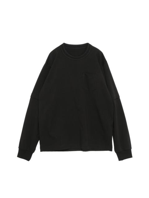 sacai Bill Cunningham Graphic Print L/S T-Shirt | REVERSIBLE