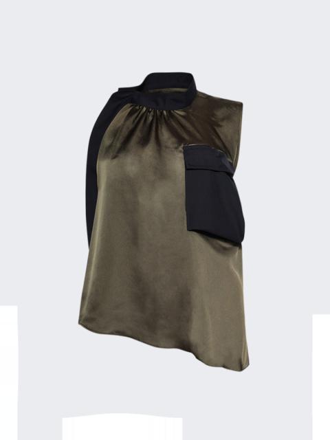 Suiting Mix Pullover Khaki And Navy