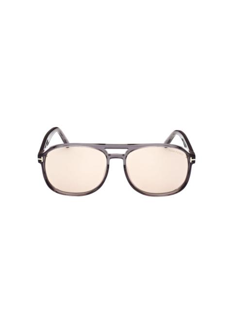 pilot-frame sunglasses