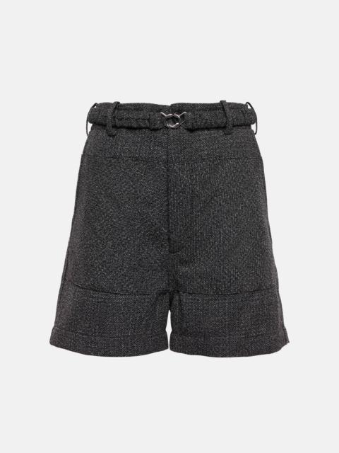 Wool and cotton Bermuda shorts