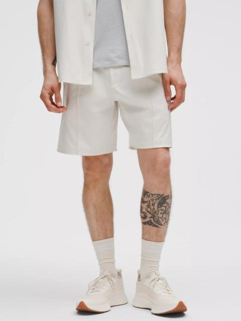 Woven Pintuck Pull-On Short 8"