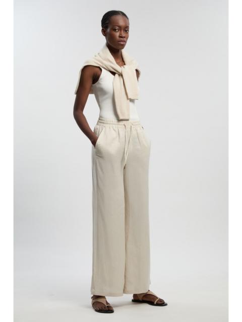 Linen Wide Leg Woven Trouser