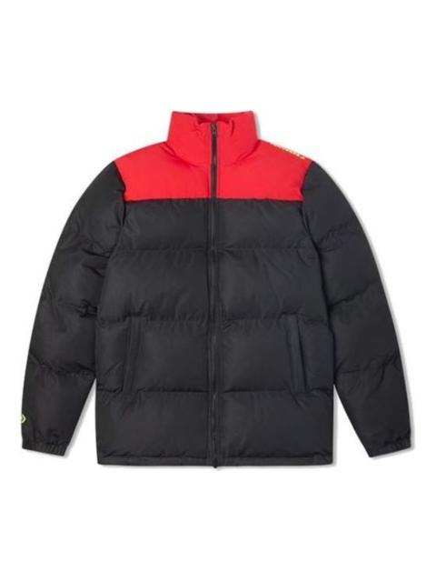Converse Colorblock Down Jacket 'Black Red' 10020541-A01