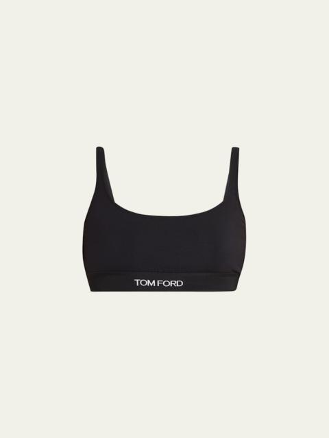 Logo Band Jersey Bralette