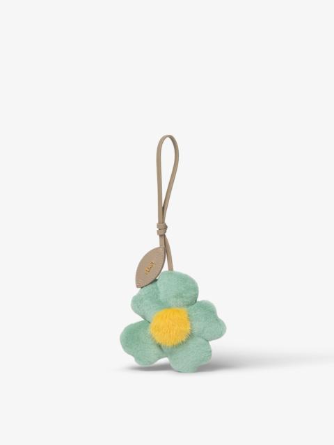 Sunny Side Flowers Charms Green and yellow mink charm