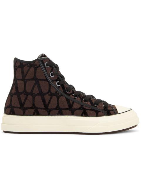 Valentino Toile Iconographe Totaloop High-Top Brown