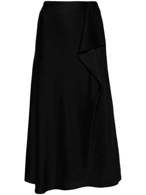Blane satin midi skirt