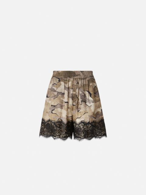 CAMOUFLAGE SHORTS WITH LACE